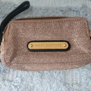 Juicy Couture Gold Glitter Wristlet